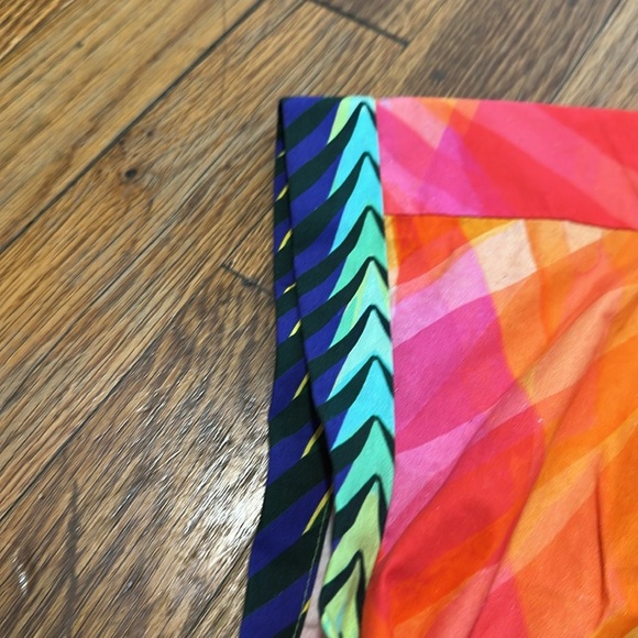 Saloni Ashley B. Dress in Sunset Wave 100% cotton oversized caftan coverup 6 S - Picture 7 of 8